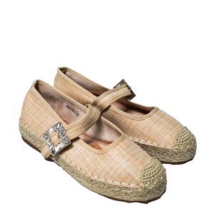 Rafia Beige con Hebilla Joya